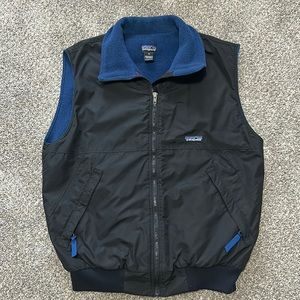 Vintage Patagonia Nylon Shelled Vest--Synchilla Fleece Lined—Mens Medium